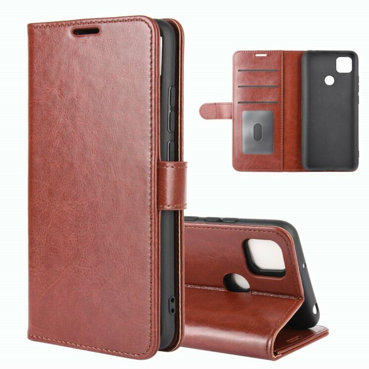 Чехол-книжка Deexe Wallet Style для Xiaomi Redmi 9C - Brown: фото 2 из 7