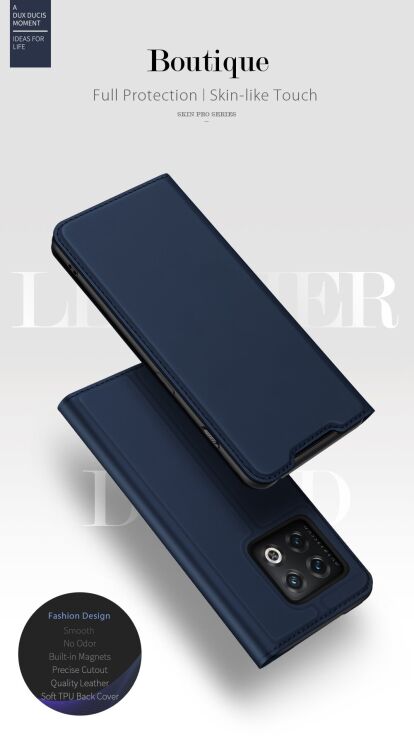Чохол-книжка DUX DUCIS Skin Pro для OnePlus 10 Pro - Black: фото 9 з 21