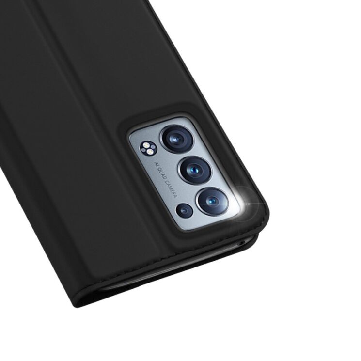 Чехол-книжка DUX DUCIS Skin Pro для OPPO Reno 6 Pro / 6 Pro Plus - Black: фото 5 из 14