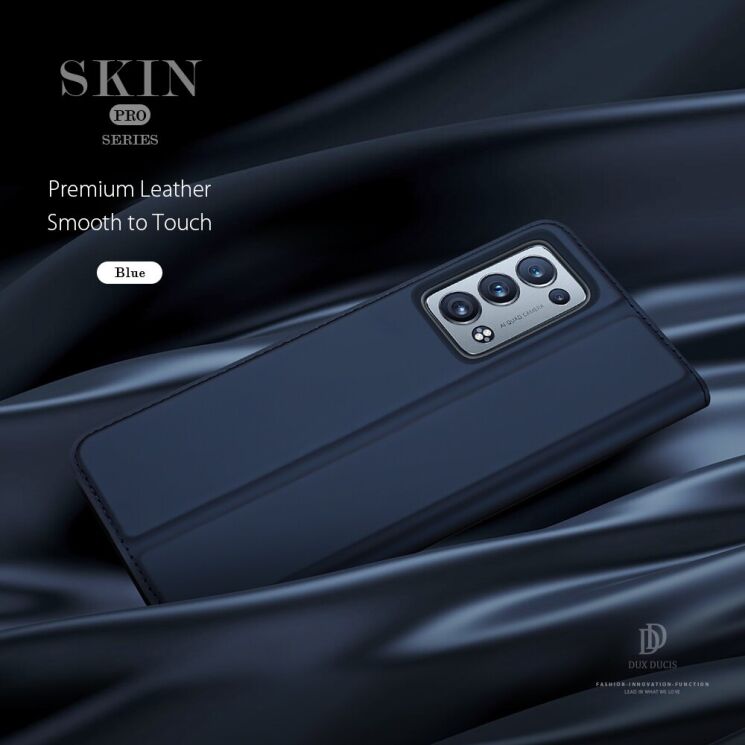 Чехол-книжка DUX DUCIS Skin Pro для OPPO Reno 6 Pro / 6 Pro Plus - Black: фото 9 из 14