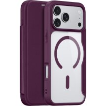Чохол-книжка DUX DUCIS Skin X Pro Magnetic для iPhone 18 Pro - Dark Cherry: фото 1 з 13