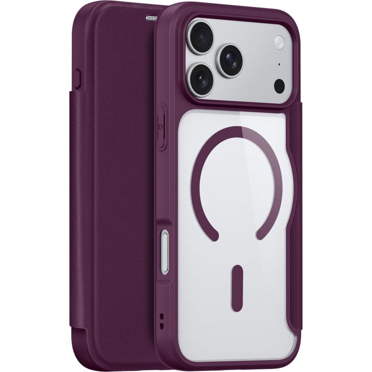 Чохол-книжка DUX DUCIS Skin X Pro Magnetic для iPhone 18 Pro - Dark Cherry (423637WR) Чохол-книжка DUX DUCIS Skin X Pro Magnetic для iPhone 18 Pro - Dark Cherry: фото 1 з 13