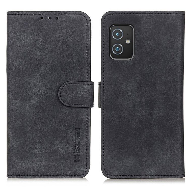 Чохол-книжка KHAZNEH Retro Wallet для ASUS Zenfone 8 (ZS590KS) - Black: фото 2 з 11