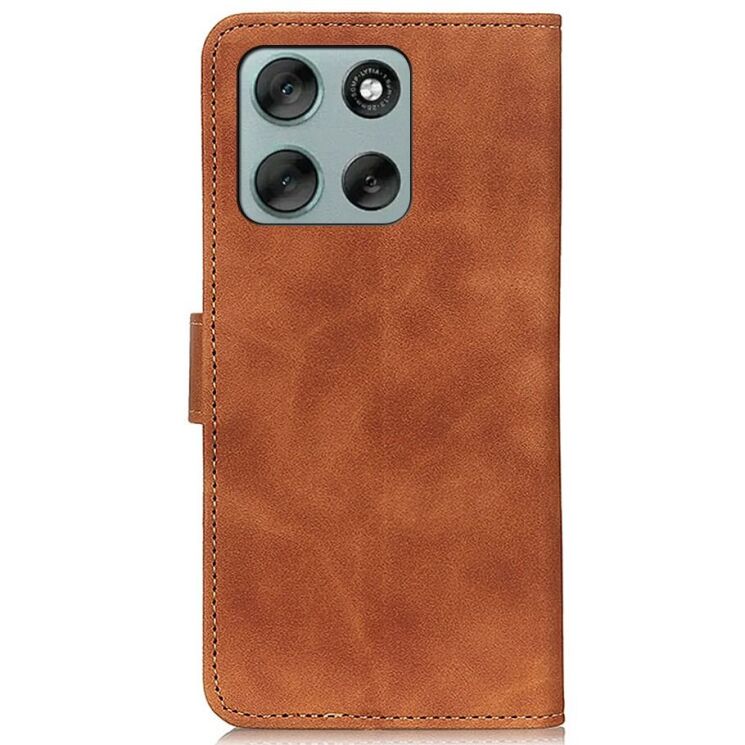Чехол-книжка KHAZNEH Retro Wallet для Motorola Moto G56 - Brown: фото 4 из 7