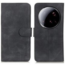 Чехол-книжка KHAZNEH Retro Wallet для Xiaomi 15 Ultra - Black: фото 1 из 8