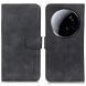 Чехол-книжка KHAZNEH Retro Wallet для Xiaomi 15 Ultra - Black (377341B). Фото 1 из 8