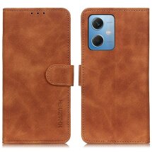 Чехол-книжка KHAZNEH Retro Wallet для Xiaomi Redmi Note 12 5G / Poco X5 - Brown: фото 1 из 9