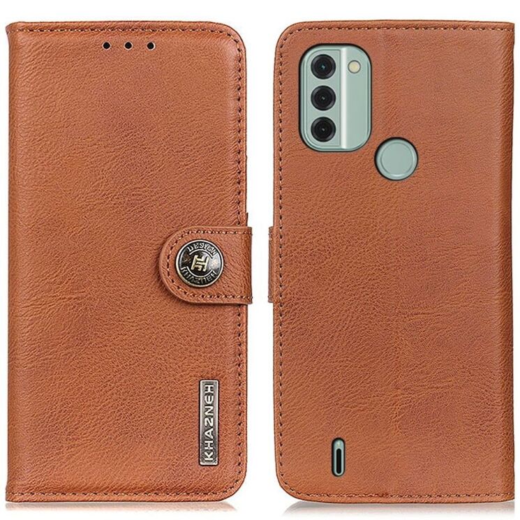 Чохол-книжка KHAZNEH Wallet Cover для Nokia C31 - Brown: фото 1 з 9