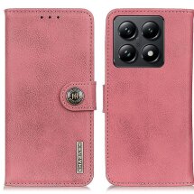 Чехол-книжка KHAZNEH Wallet Cover для Xiaomi 14T - Pink: фото 1 из 8