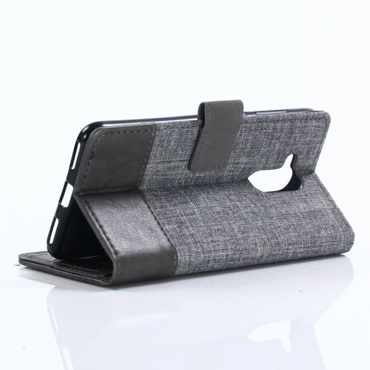 Чехол-книжка MUXMA Canvas Diary для Sony Xperia XZ2 Compact - Grey: фото 11 из 14