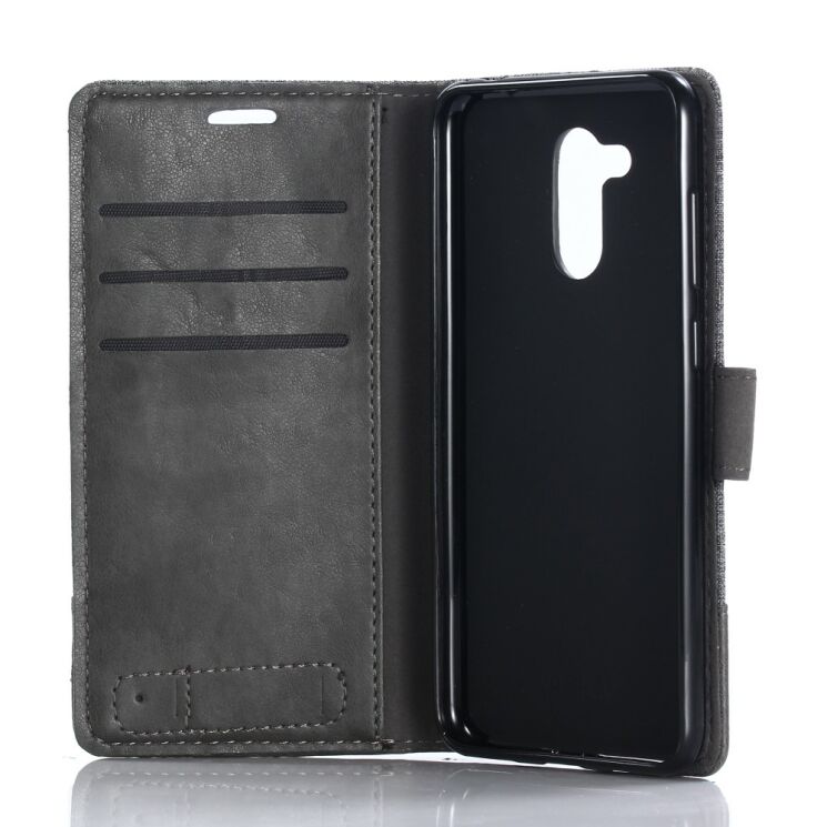 Чехол-книжка MUXMA Canvas Diary для Sony Xperia XZ2 Compact - Grey: фото 10 из 14