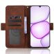 Чохол-книжка з кишеньками Deexe Wallet Stand для Realme C100i - Brown (412504Z). Фото 5 з 15