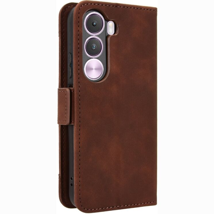 Чохол-книжка з кишеньками Deexe Wallet Stand для Realme C100i - Brown (412504Z) Чохол-книжка з кишеньками Deexe Wallet Stand для Realme C100i - Brown: фото 7 з 15