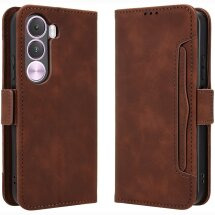 Чохол-книжка з кишеньками Deexe Wallet Stand для Realme C100i - Brown: фото 1 з 15