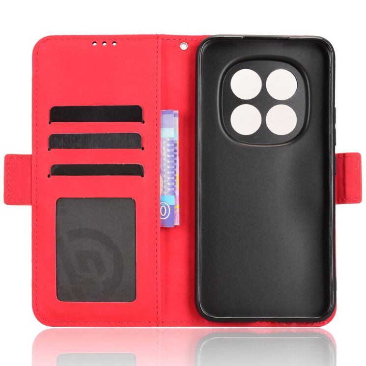 Чохол-книжка з кишеньками Deexe Wallet Stand для Xiaomi Redmi Note 15 Pro 5G - Red: фото 4 з 17