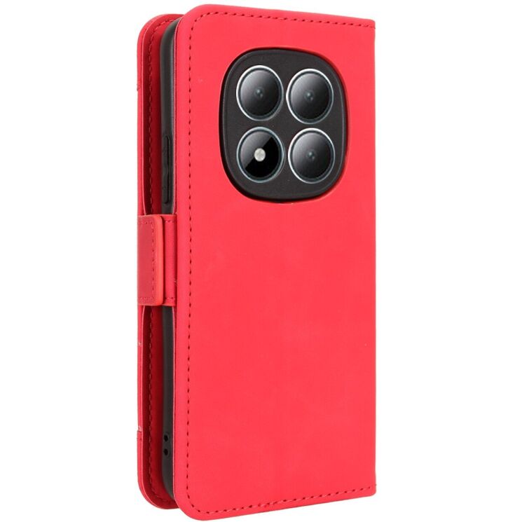 Чохол-книжка з кишеньками Deexe Wallet Stand для Xiaomi Redmi Note 15 Pro 5G - Red: фото 7 з 17