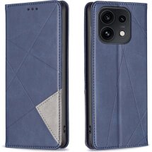 Чехол-книжка с карманами UniCase Geometric Pattern для OPPO Reno 16 / 16 Pro - Blue: фото 1 из 10