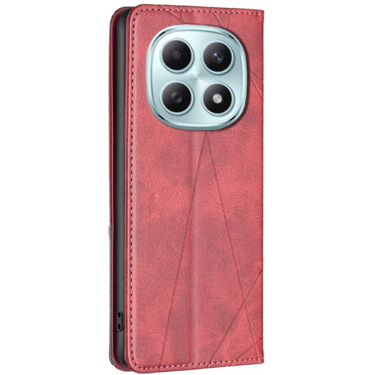 Чехол-книжка с карманами UniCase Geometric Pattern для Xiaomi Redmi Note 15 Pro 5G - Red: фото 3 из 10