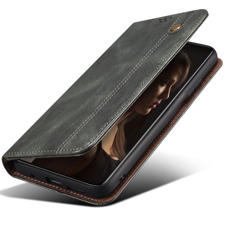 Чохол-книжка з кишеньками UniCase Leather Wallet для Samsung Galaxy S26 Plus (S947) - Green: фото 4 з 8