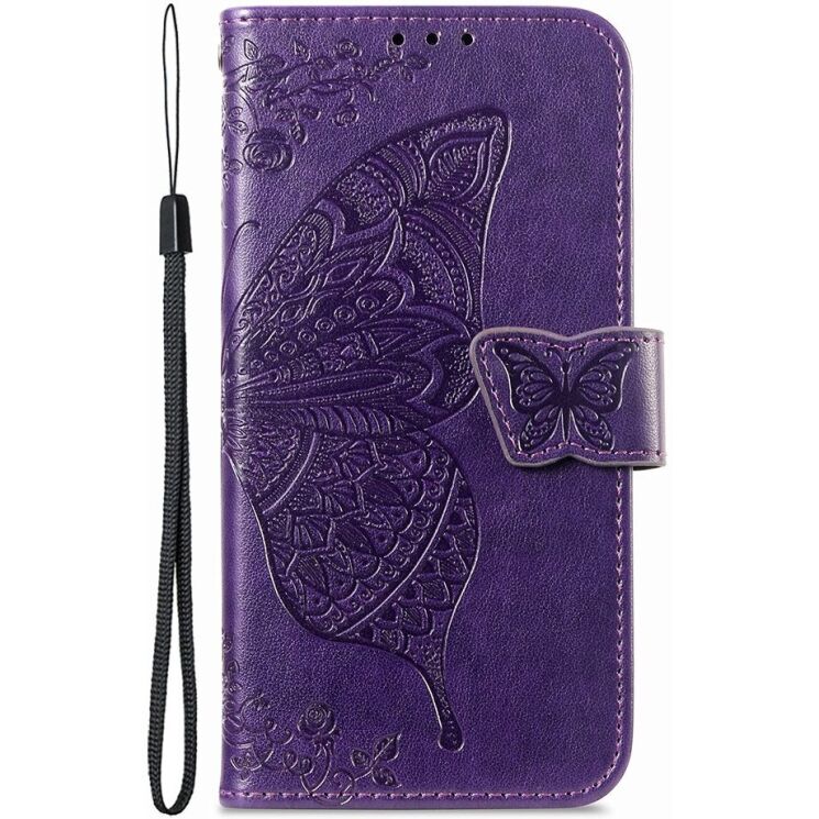 Чохол-книжка з малюнком UniCase Butterfly Pattern для iPhone 18 Pro / 17 Pro - Dark Purple: фото 5 з 9