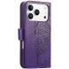 Чохол-книжка з малюнком UniCase Butterfly Pattern для iPhone 18 Pro / 17 Pro - Dark Purple (423624DV). Фото 6 з 9