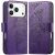 Чохол-книжка з малюнком UniCase Butterfly Pattern для iPhone 18 Pro / 17 Pro - Dark Purple: фото 1 з 9