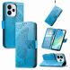 Чехол-книжка с рисунком UniCase Butterfly Pattern для OPPO Reno 15 F/FS - Blue (405840L). Фото 5 из 8