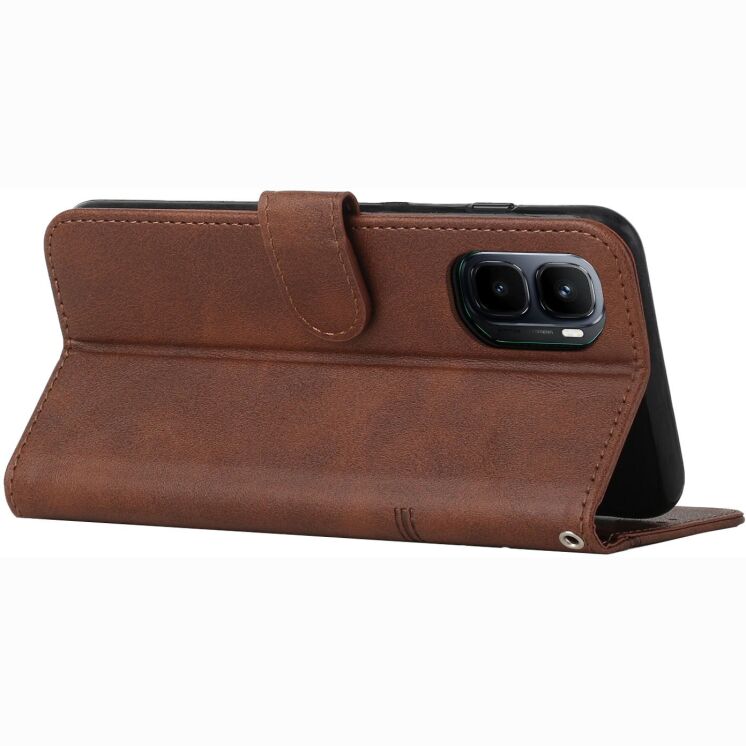 Чехол-книжка с застежкой UniCase Jet Cover для Infinix GT 50 Pro - Brown: фото 2 из 10