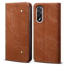 Чехол-книжка с кармашками UniCase Jeans Wallet для OnePlus Nord 5 - Coffee: фото 1 из 7
