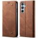 Чехол-книжка UniCase Jeans Wallet для Samsung Galaxy S24 FE (S721) - Coffee (367505C). Фото 1 из 6