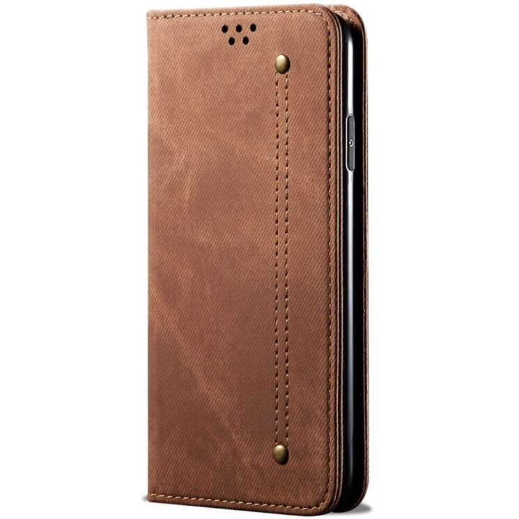Чехол-книжка UniCase Jeans Wallet для Samsung Galaxy S24 FE (S721) - Coffee: фото 5 из 6