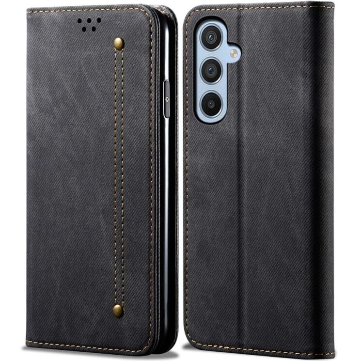 Чохол-книжка UniCase Jeans Wallet для Samsung Galaxy S25 Plus (S936) - Black: фото 1 з 6
