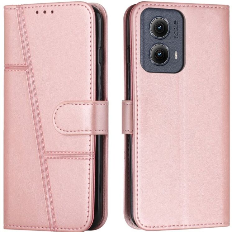 Чохол-книжка UniCase Jet Cover для Motorola Moto G85 - Rose Gold: фото 1 з 10