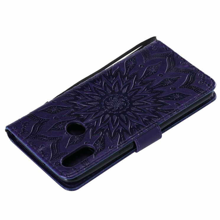 Чехол-книжка UniCase SunFlower Pattern для Samsung Galaxy A10s (A107) - Purple: фото 9 из 11