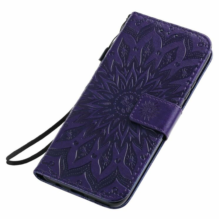 Чехол-книжка UniCase SunFlower Pattern для Samsung Galaxy A10s (A107) - Purple: фото 7 из 11