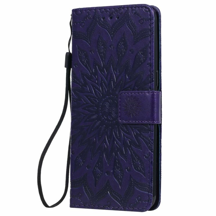 Чехол-книжка UniCase SunFlower Pattern для Samsung Galaxy A10s (A107) - Purple: фото 3 из 11