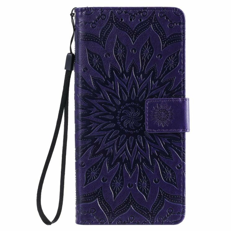 Чехол-книжка UniCase SunFlower Pattern для Samsung Galaxy A10s (A107) - Purple: фото 2 из 11