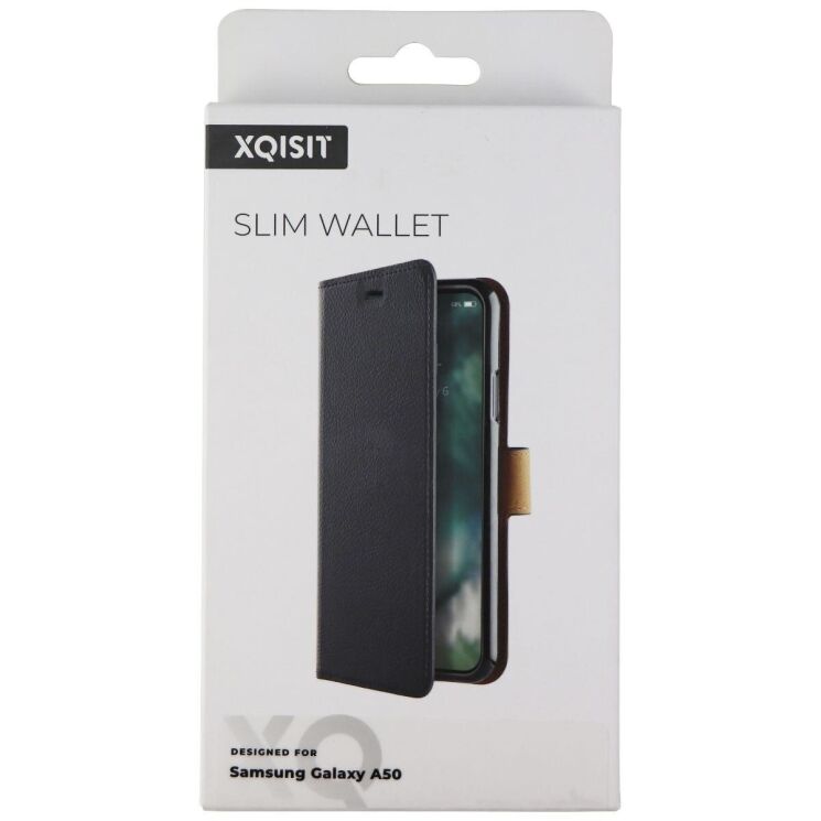 Чехол-книжка Xqisit Slim Wallet для Samsung Galaxy A50 (A505) / A30s (A307) / A50s (A507) - Black: фото 6 из 6
