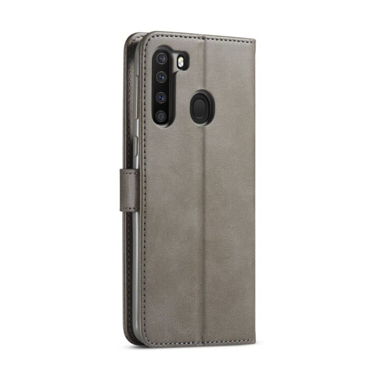 Чехол LC.IMEEKE Wallet Case для Samsung Galaxy A21 (A215) - Grey: фото 3 из 3