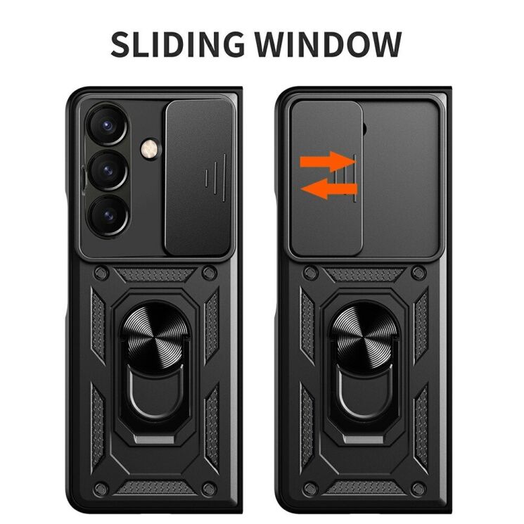 Чехол (PC+TPU) с подставкой Deexe Armor Shield (FF) для Samsung Galaxy Fold 8 Ultra - Green: фото 10 из 11