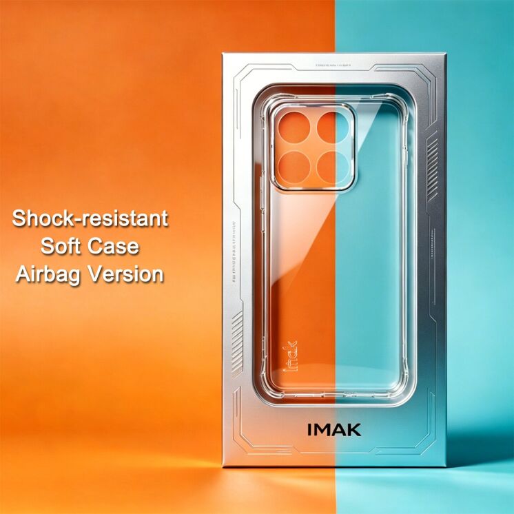 Чехол с усиленными углами IMAK Airbag MAX Case для Motorola Edge 70 Max - Transparent (435519T) Чехол с усиленными углами IMAK Airbag MAX Case для Motorola Edge 70 Max - Transparent: фото 3 из 9