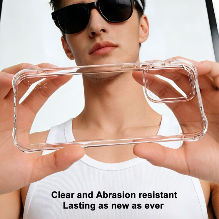 Чехол с усиленными углами IMAK Airbag MAX Case для OnePlus Nord CE6 - Transparent: фото 5 из 10
