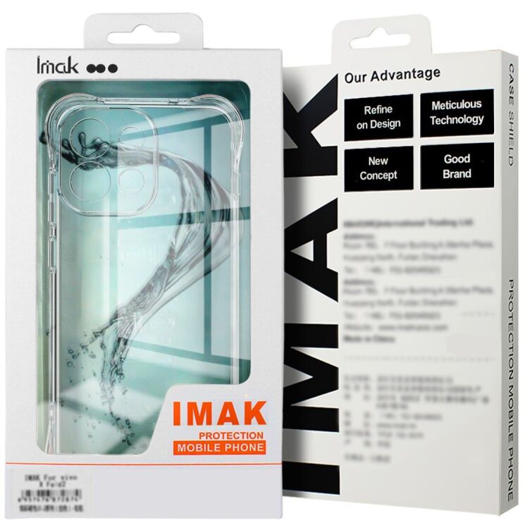 Чехол с усиленными углами IMAK Airbag MAX Case для OnePlus Nord CE6 - Transparent: фото 10 из 10