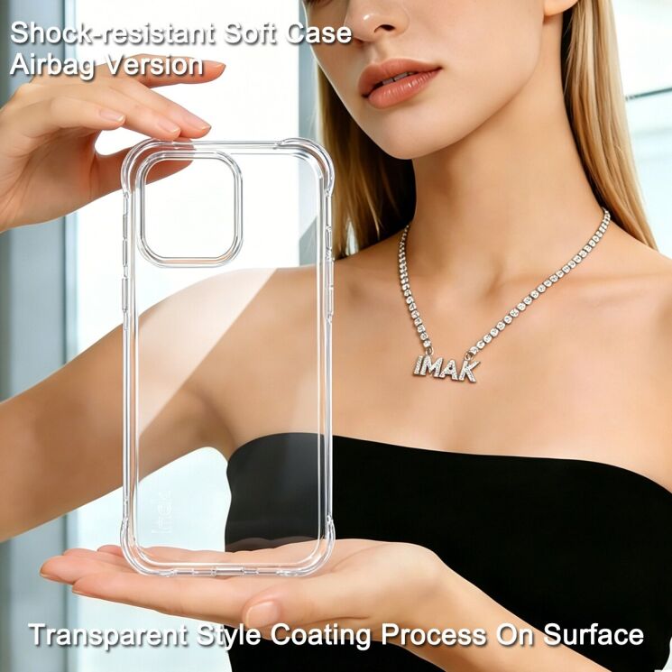 Чехол с усиленными углами IMAK Airbag MAX Case для OnePlus Nord CE6 - Transparent: фото 4 из 10