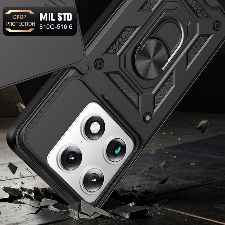 Чохол із захистом камери Deexe Armor Shield для Motorola Signature - Silver: фото 3 з 9