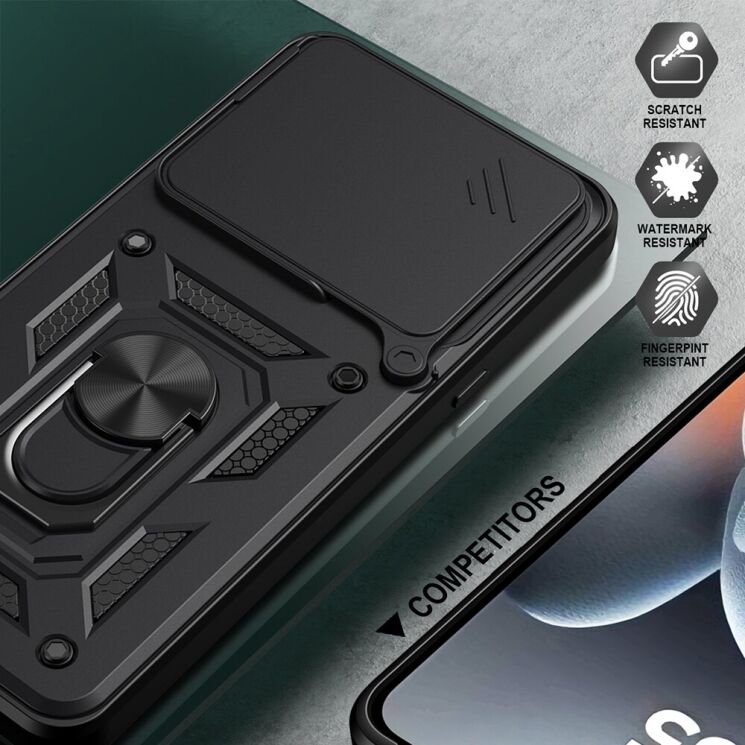 Чохол із захистом камери Deexe Armor Shield для Motorola Signature - Silver: фото 6 з 9