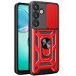 Чехол с защитой камеры Deexe Armor Shield для Samsung Galaxy A57 (A576) - Red (406126R)