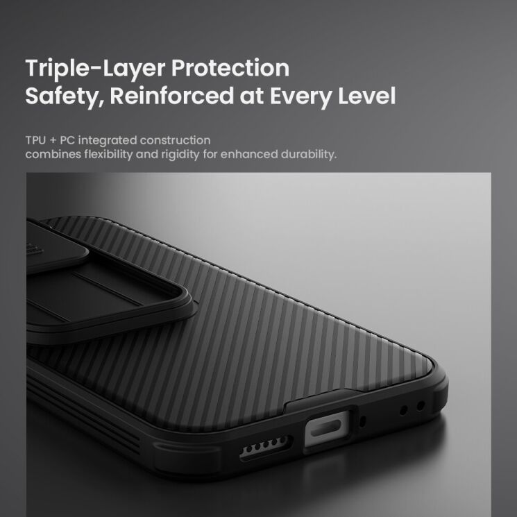 Чехол со шторкой для камеры NILLKIN CamShield Pro для Xiaomi 17T - Black: фото 10 из 16