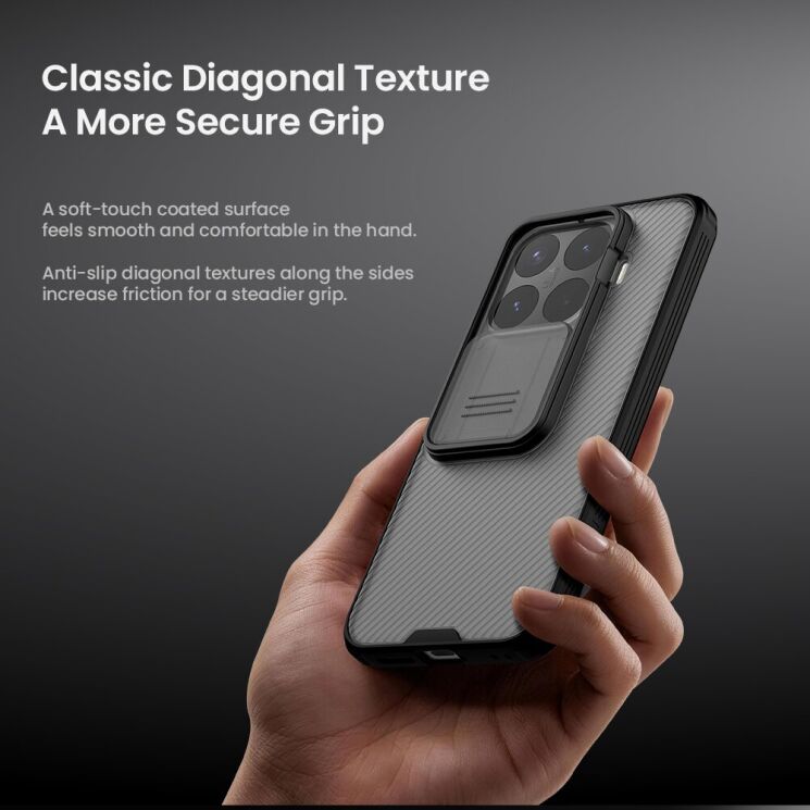Чехол со шторкой для камеры NILLKIN CamShield Pro для Xiaomi 17T - Black: фото 12 из 16