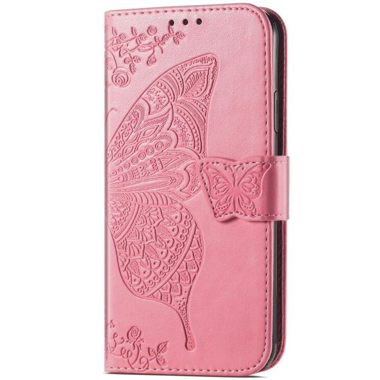 Чехол UniCase Butterfly Pattern для Motorola Edge 50 Ultra - Pink: фото 4 из 8